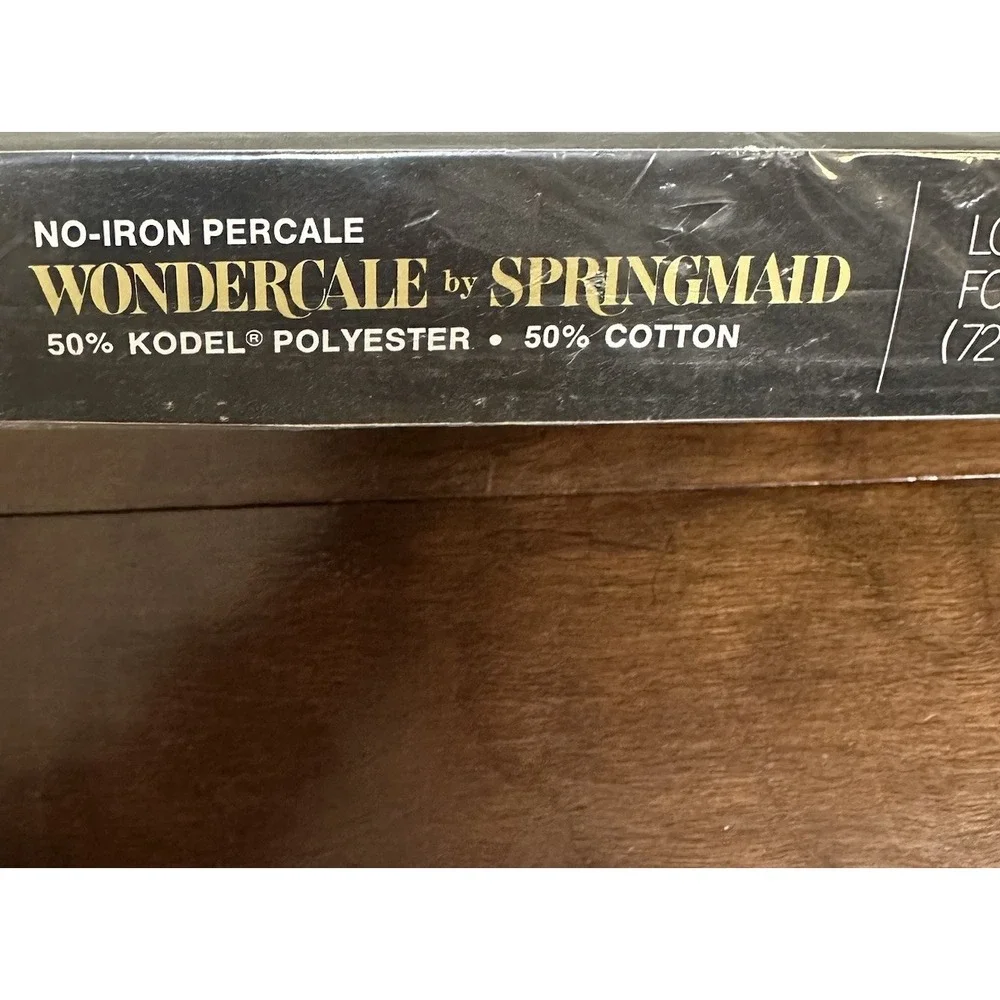 Vintage Springmaid No Iron Percale Long Twin Flat Sheet Made in USA NOS NEW